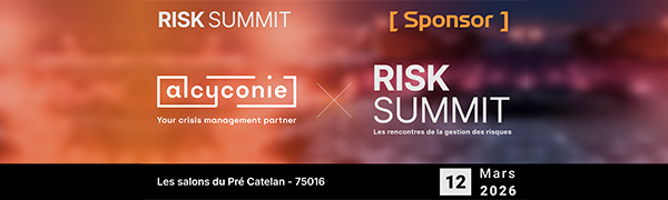 Alcyconie partenaire du Risk Summit 2026 – Rendez-vous le 12 mars à Paris